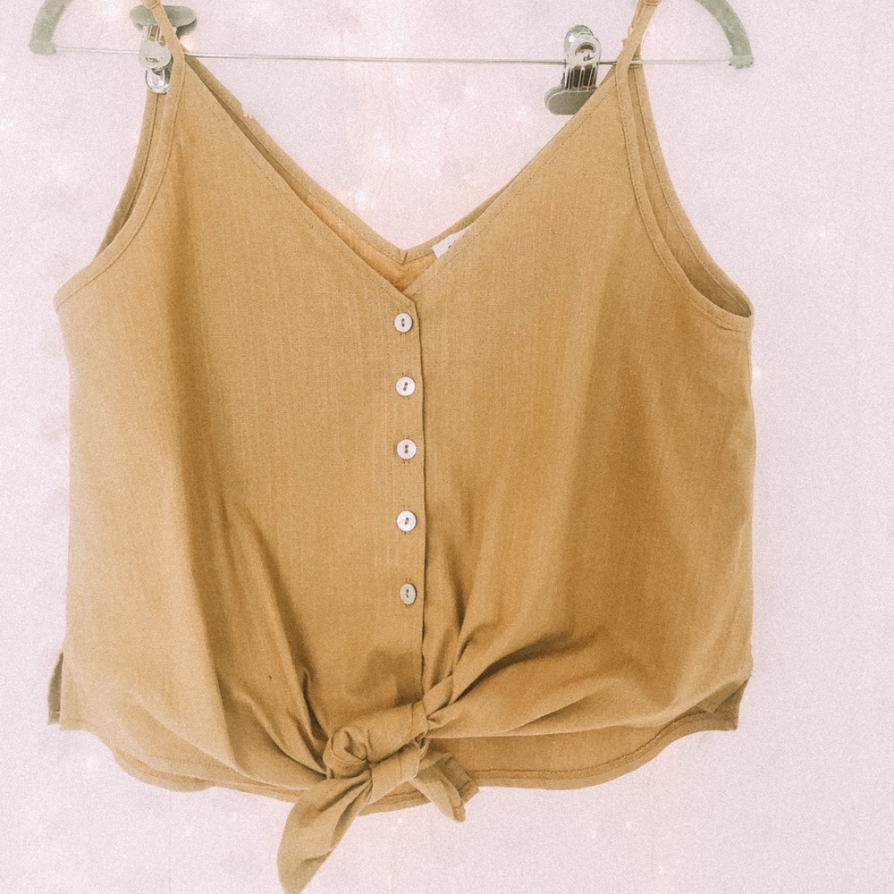 Mustard yellow tank top